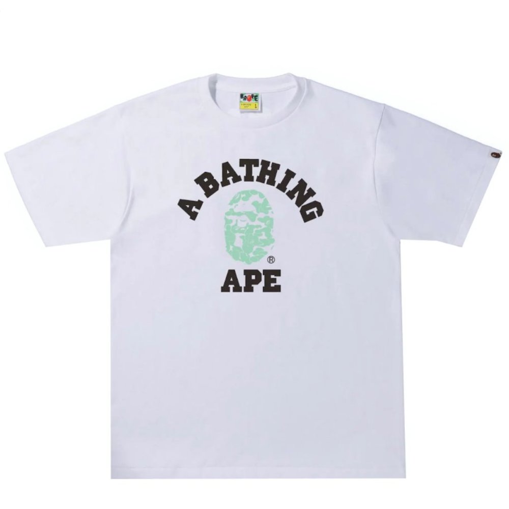Bape college tee Glow in Dark Size  2XL